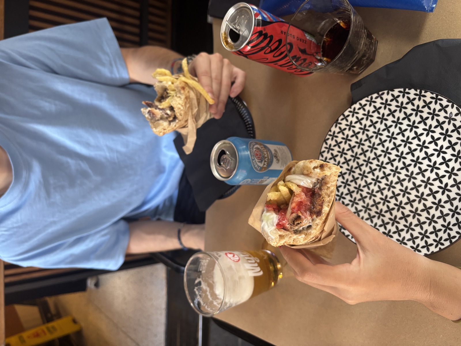 Our first gyros of the trip