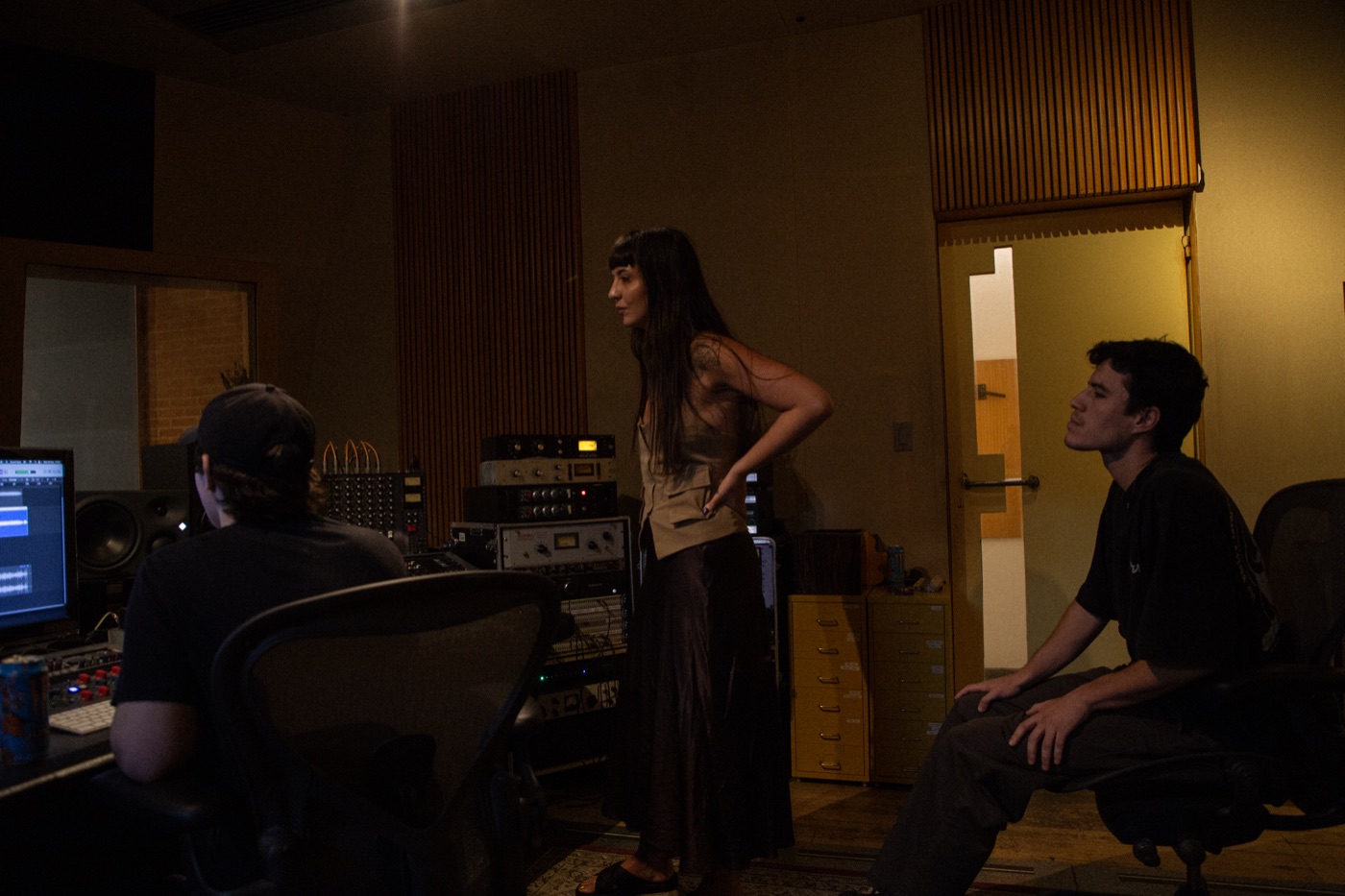Listening back in the control room